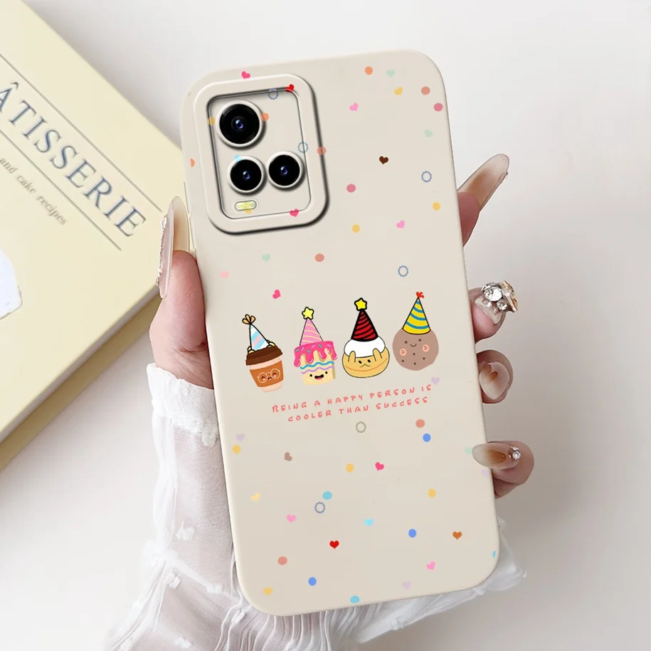 For Vivo Y33s Case V2109 Shockproof Cover Cute Dinosaur Panda Fundas Cases For Vivo Y21 2021 Y21A Y21S Y21T Y33T VivoY33s Bumper