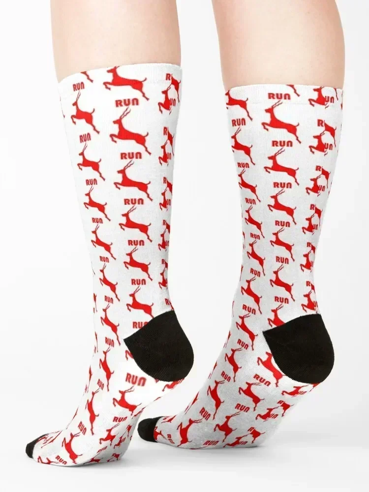 Antelope Red Socks christmas gifts custom ankle sports stockings Socks For Girls Men's