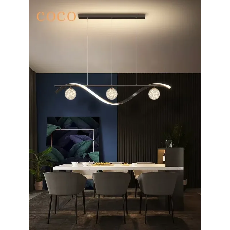 Modern minimalist LED pendant light is suitable for coffee table restaurant kitchen ceiling pendant light home lighting fixture.