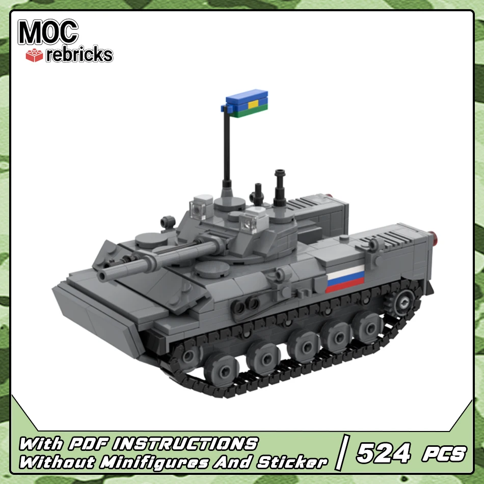 

MOC Military Series Tracked Tank BMD-4 Russian IFV 1/35 Scale Vehicle Building Block Assembly Model Technology Bricks Toys Gifts