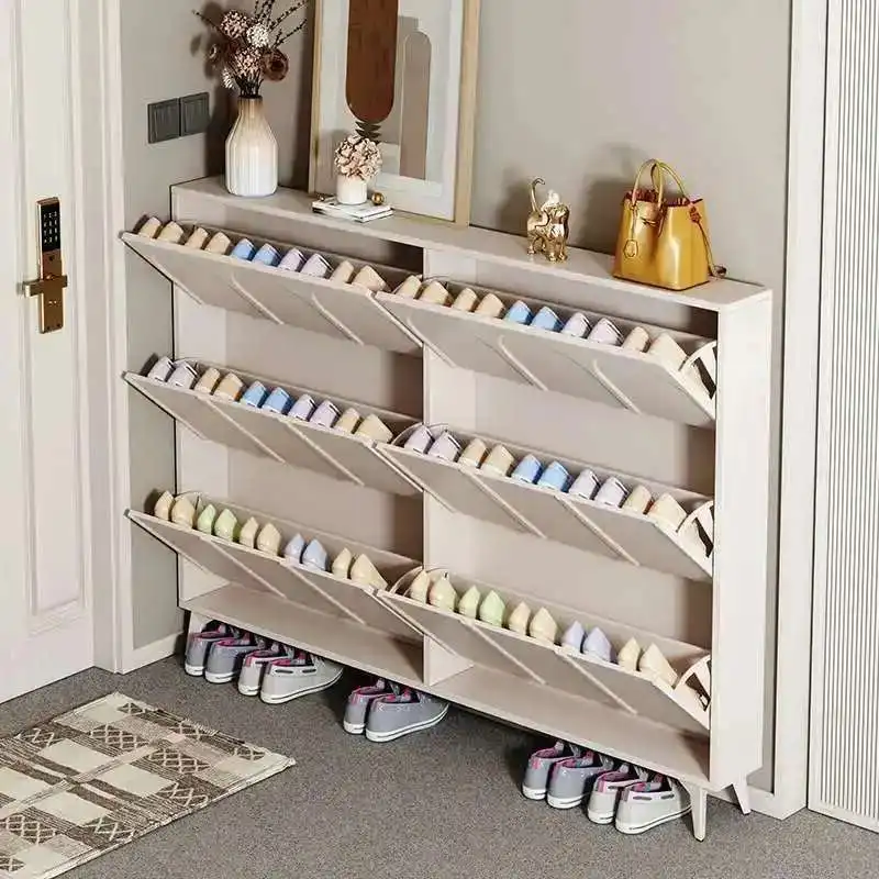 Thin Living Nordic Shoe Modern Schuhregal Shoe Designer Rack Cabinet Entryway Room Storage Turnable Ultra Furniture Living Room