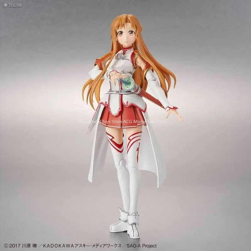 In Stock Original Bandai Figure-rise Standard SAO Yuuki Asuna Assemble Figure Anime Model Toys Collect Action Gifts