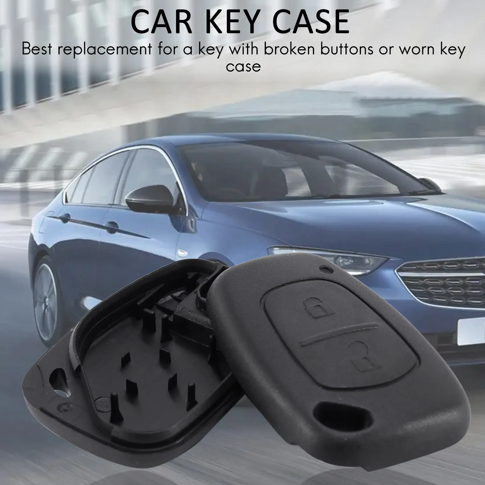 Remoto 2 Botão Caso Fob Chave, Caso Fob para Vauxhall Opel Movano Vivaro Renault Trafic