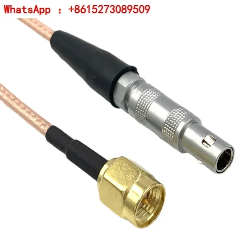 Remo LEMO to SMA male C5 connection wire, medical device adapter wire, C5 probe test wire, FFA RF cable