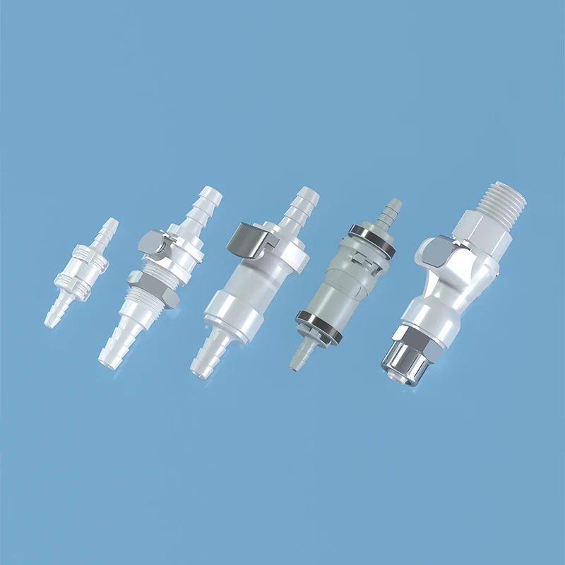 Quick-Disconnect Fitting, Hose Barb Insert, POM with EPDM O-Ring, Valved, Non-Valved, 3/8" ID, 1/8" ID, 3/16" ID, 1/4" ID view 5