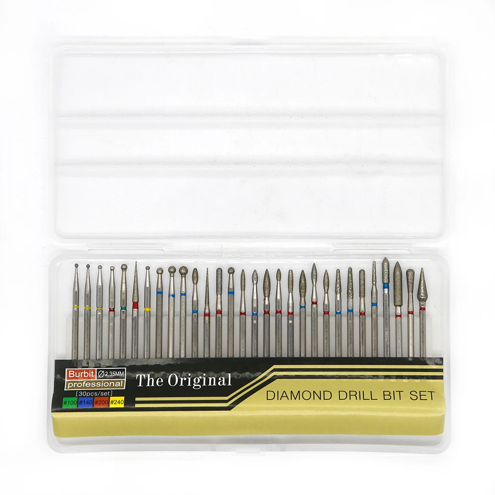 

SKYLUN 30 PCS Dental Diamond Burs Set High Speed Handpiece Interproximal Enamel