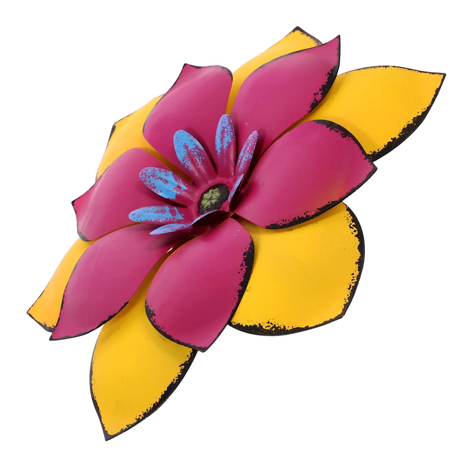 

Wrought Iron Wall Hanging Flowers Metal Sculpture Sculptures Decor Decorations