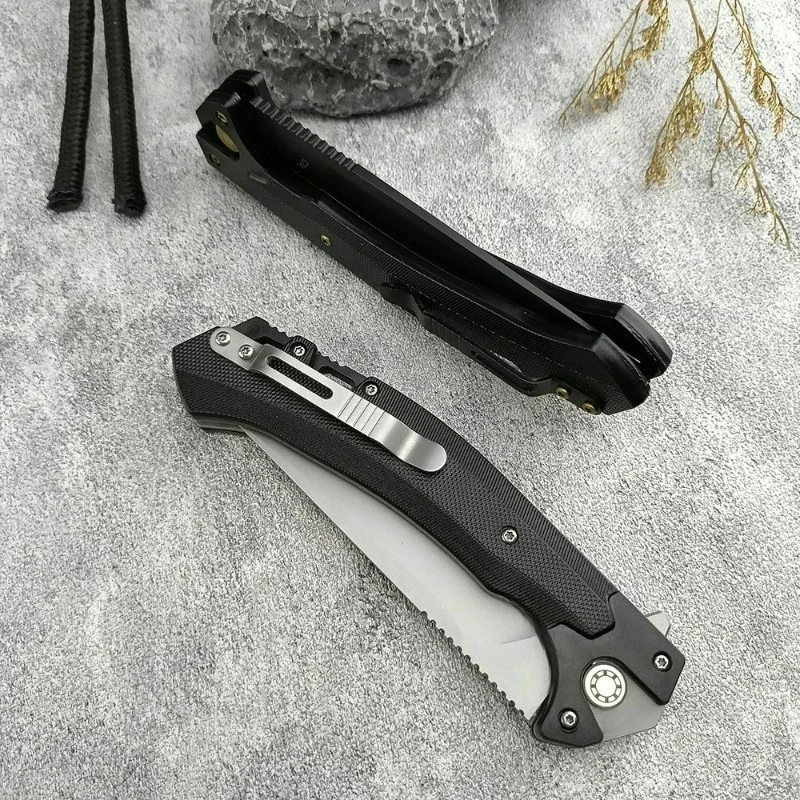 Utensile da taglio ad alta durezza Coltello da campeggio Coltello da frutta per esterni Strumento multifunzionale per escursionismo Coltello pieghevole portatile edc