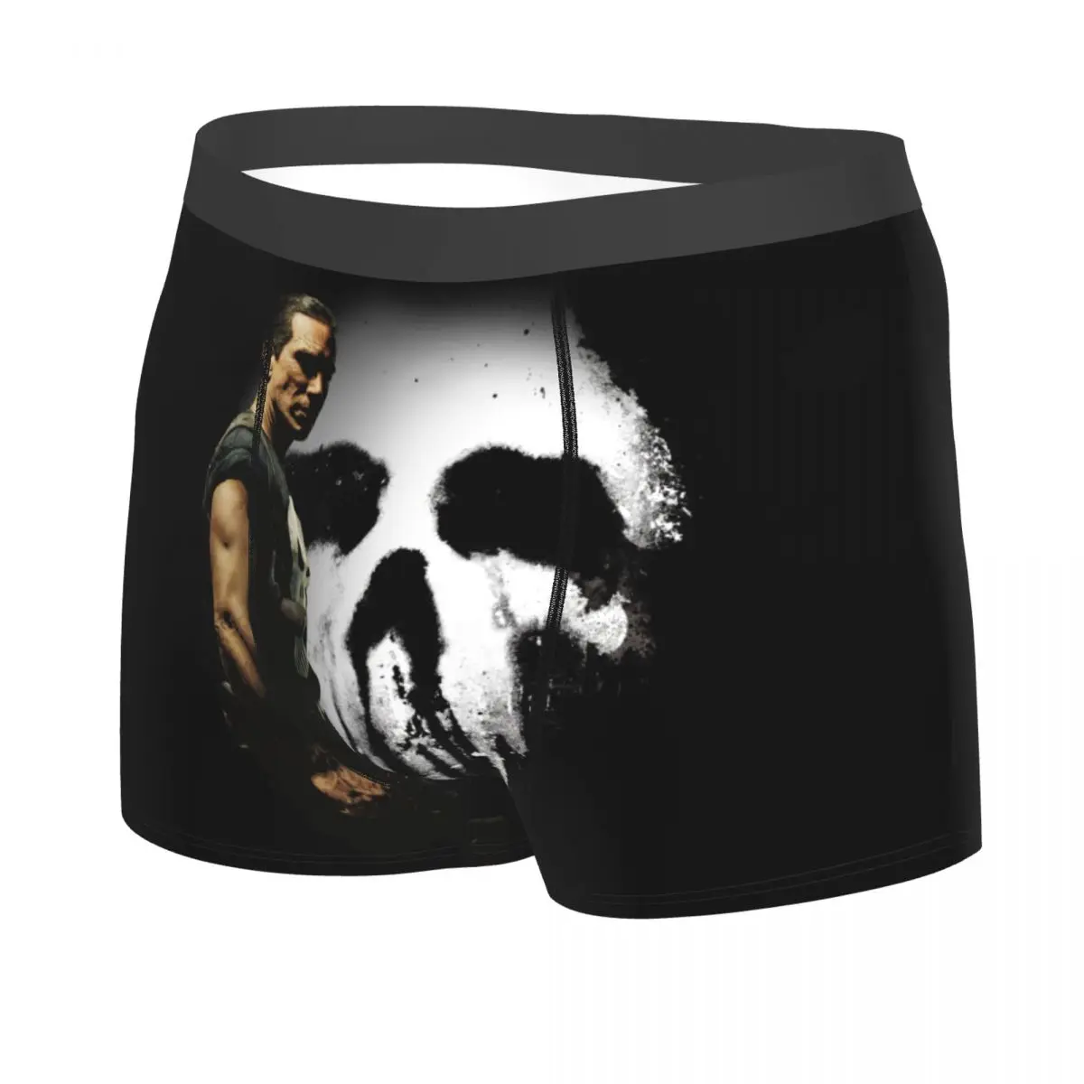 Custom Punisher In The Shadows Underwear Male Print Boxer Shorts Panties Briefs Soft Underpants