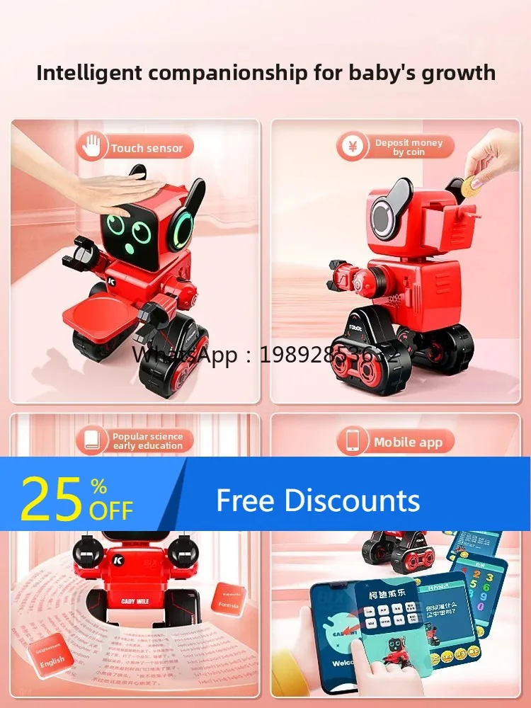AH  Robot Children's Intelligent Voice Dialogue  Control Programming Dancing Early Education Girls' Electric Toys