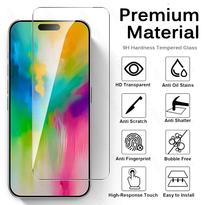 8In1 for iPhone 16 Pro Max Glass Camera Lens Screen Protector Tempered Glass on iPhone16 iPhone16Pro iPhone16ProMax Protect Glas