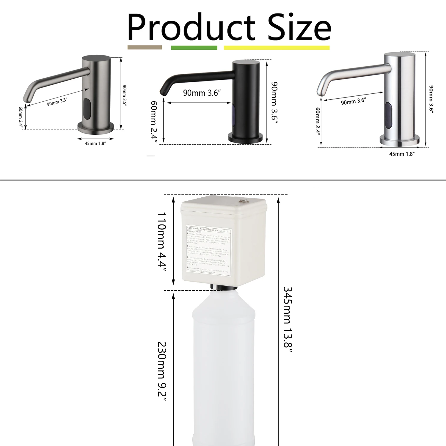 ZAPPO Intelligent Automatic Soap Dispenser Induction Children Hand Washing Machine for Bathroom Smart Liquid Gel Alcohol Spray