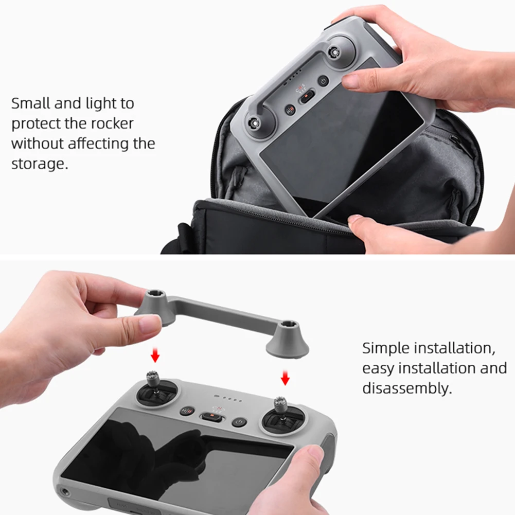 Cho DJI Mini 3 Pro Đính Đá Tấm Bảo Vệ Từ Xa RC Bộ Điều Khiển Joystick Vỏ Bảo Vệ Cố Định Ổn Định Khung Máy Bay Không Người Lái Phụ Kiện