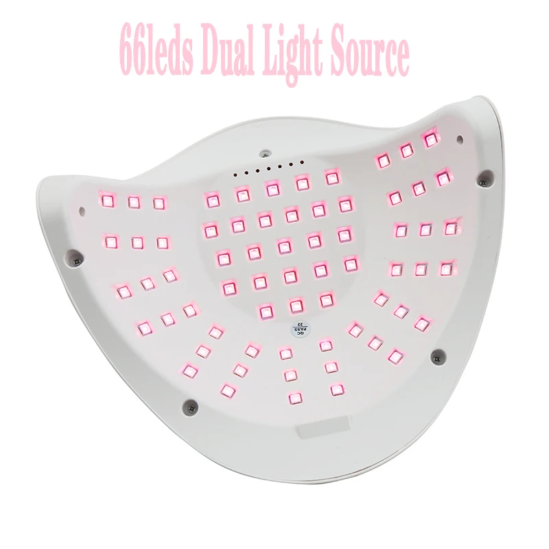 SUN X12MAX UV LED Nail Lamp 66LEDs New Portable Nail Light Dryer with 4 Timers Setting Professional UV LED Lamp for Nails