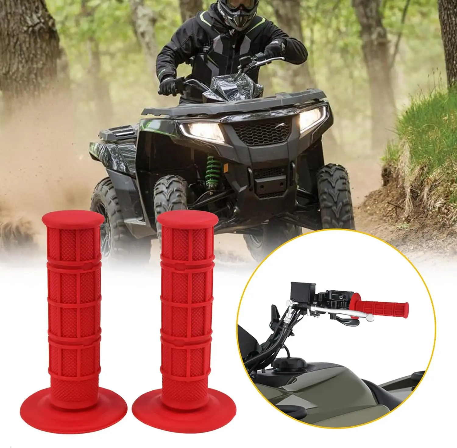 Motorcycle ATV Off road Motorcycle 7/8'' 22mm Left and Right Handlebar Grips For KTM Yamaha Honda CRF KXL YZF TMAX CBR CRF PCX