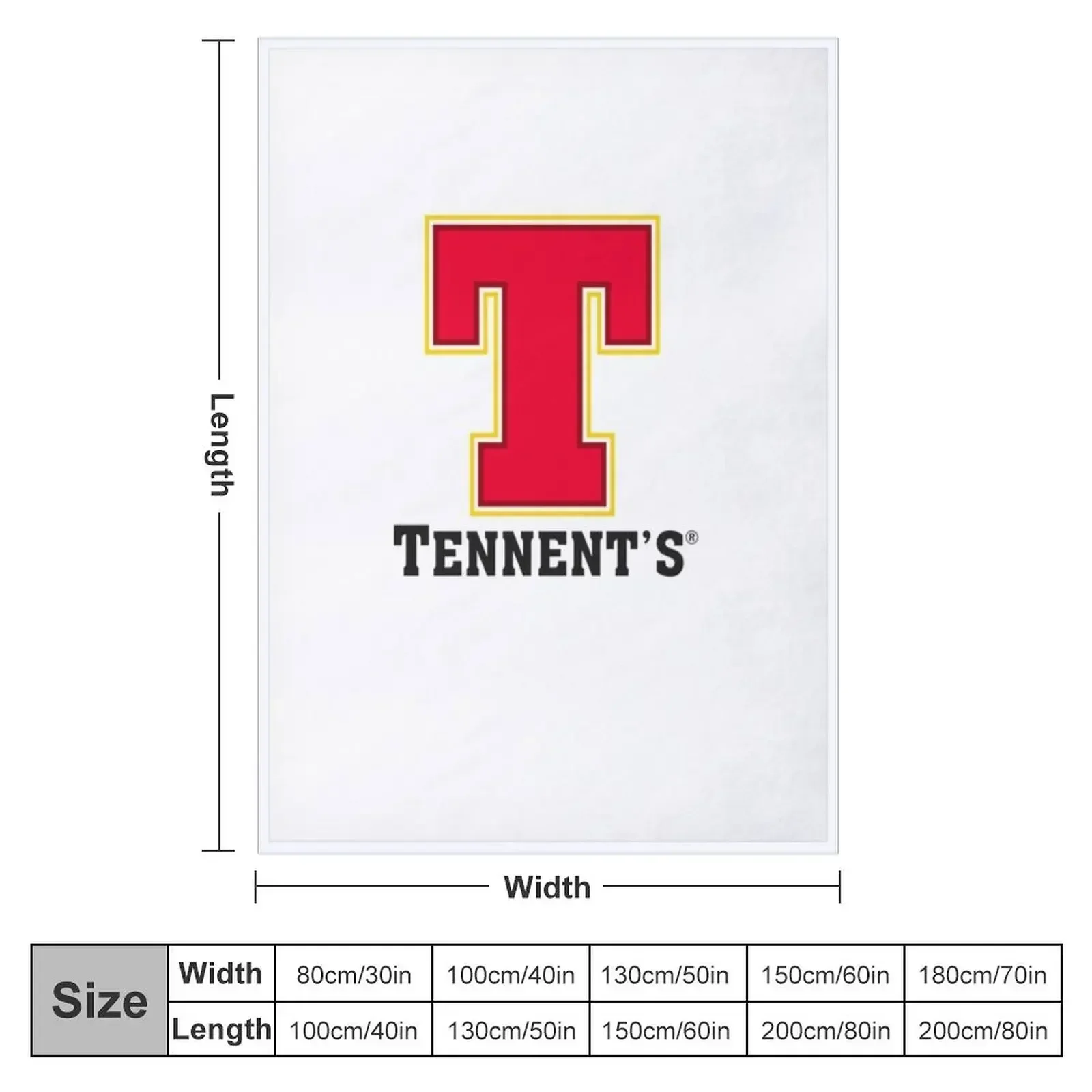 Tennent Lager Throw Blanket Quilt Plaid bed plaid Blankets