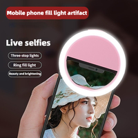 36 LED Portable Light Night Phone Flash Light Led Camera Clip-on Mobile Phone Selfie Ring Light Video Usb Charging For All Phone