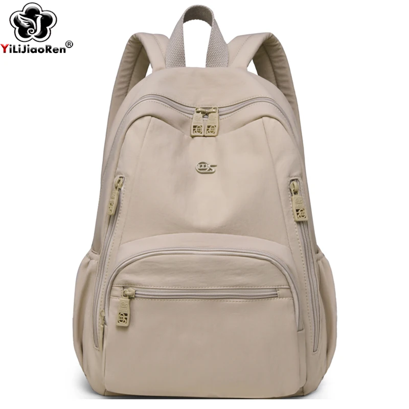 

Casual Commuter Daypack Women Waterproof Nylon Backpacks Ladies Shoulder Bag Large School Bag Girl Lightweight Travel Knapsack