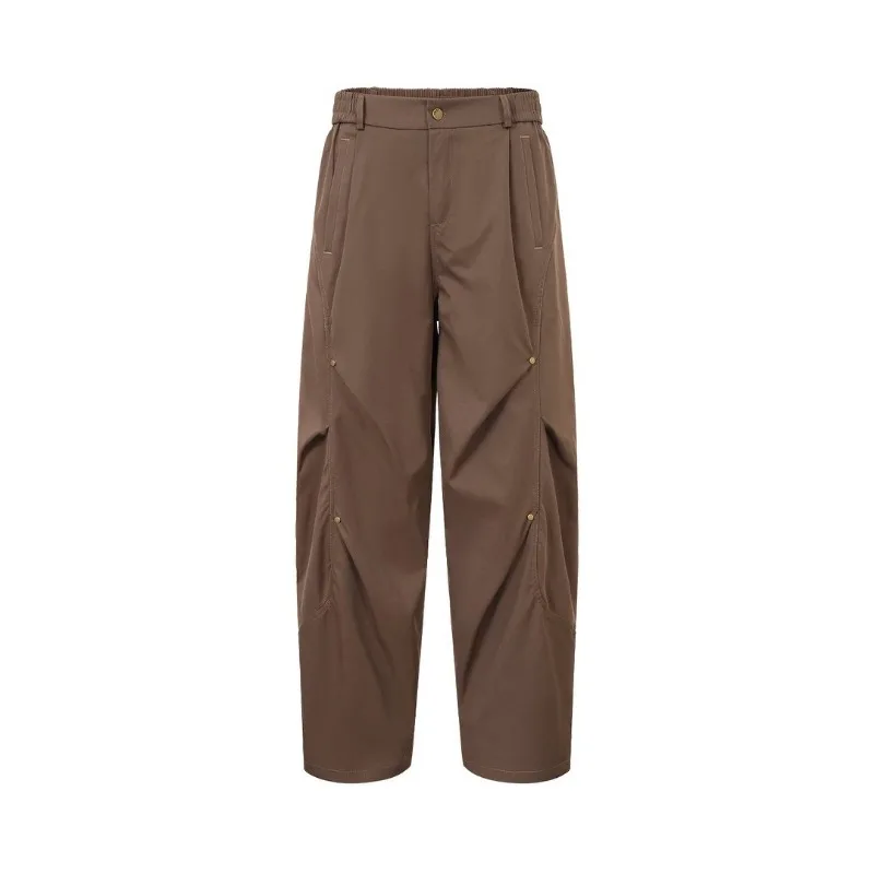 

Retro Loose Wide Leg Workwear, Haren Pants for Men and Women, Slim and Versatile, Straight Leg Hanging Casual Floor Length Pants