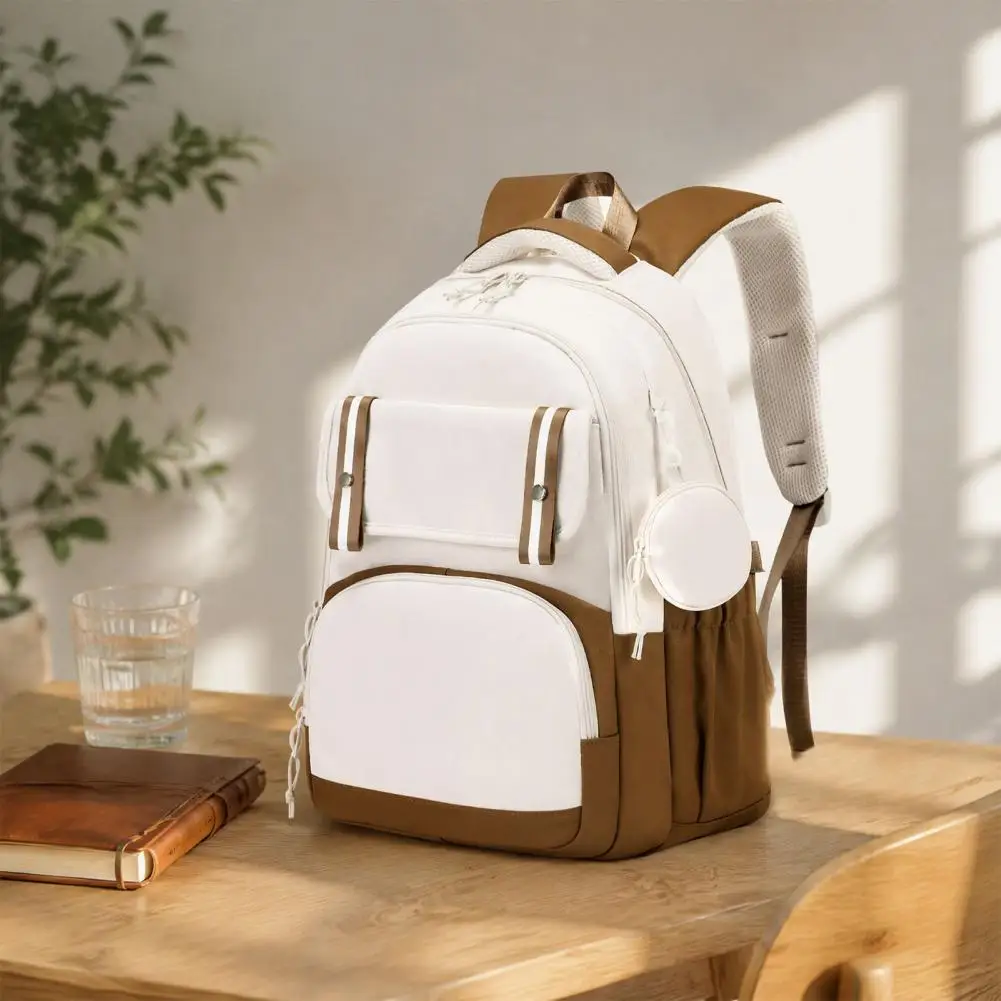 Stylish Campus Backpack for Use Unisex Student Backpack Oxford Cloth Laptop Bag Stylish College Bookbag for School for Students