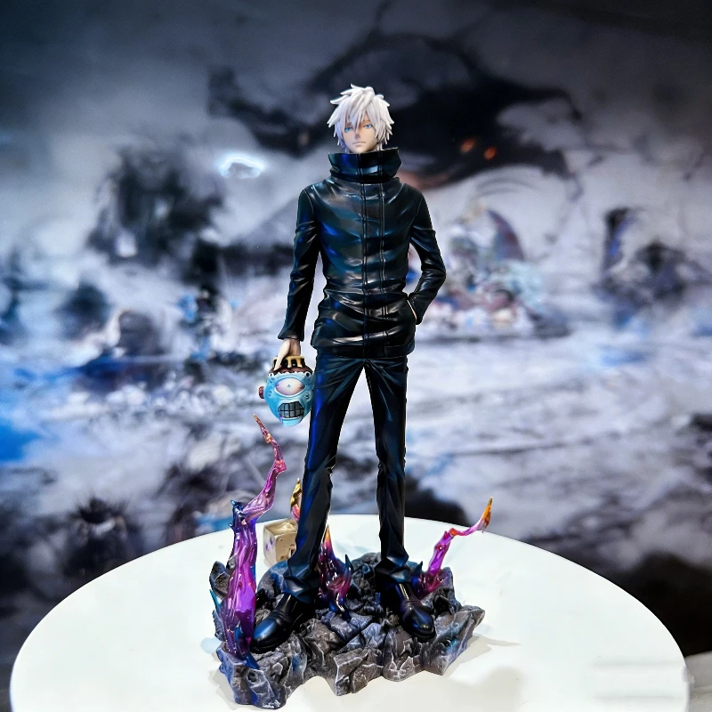 

33cm Anime Sorcerer Figure Jujutsu Kaisen Gojo Satoru Vs Jogo KO Action Figure Double Heads & Arms Statue Desktop Ornament Gifts