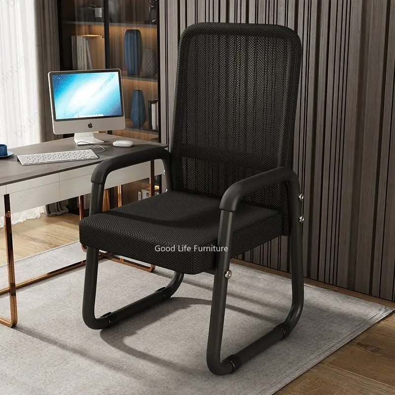 Home Chair Computer Chair Office Meeting Room Backrest Stool Leisure Student Dormitory Desk Chair Comfortable Long Sitting