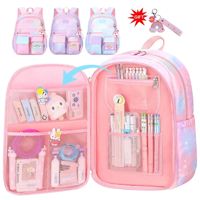 Cute Girls School Bags Children Primary School Backpack Satchel Kids Schoolbag Princess Schoolbag Mochila Infantil 2 Szies