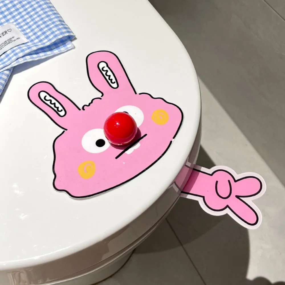 

Cartoon Toilet Lid Lifter Hands-Free Hygienic Flip-Style Lid Lifter Acrylic Convenient Toilet Seat Cover Lifter Public Restrooms