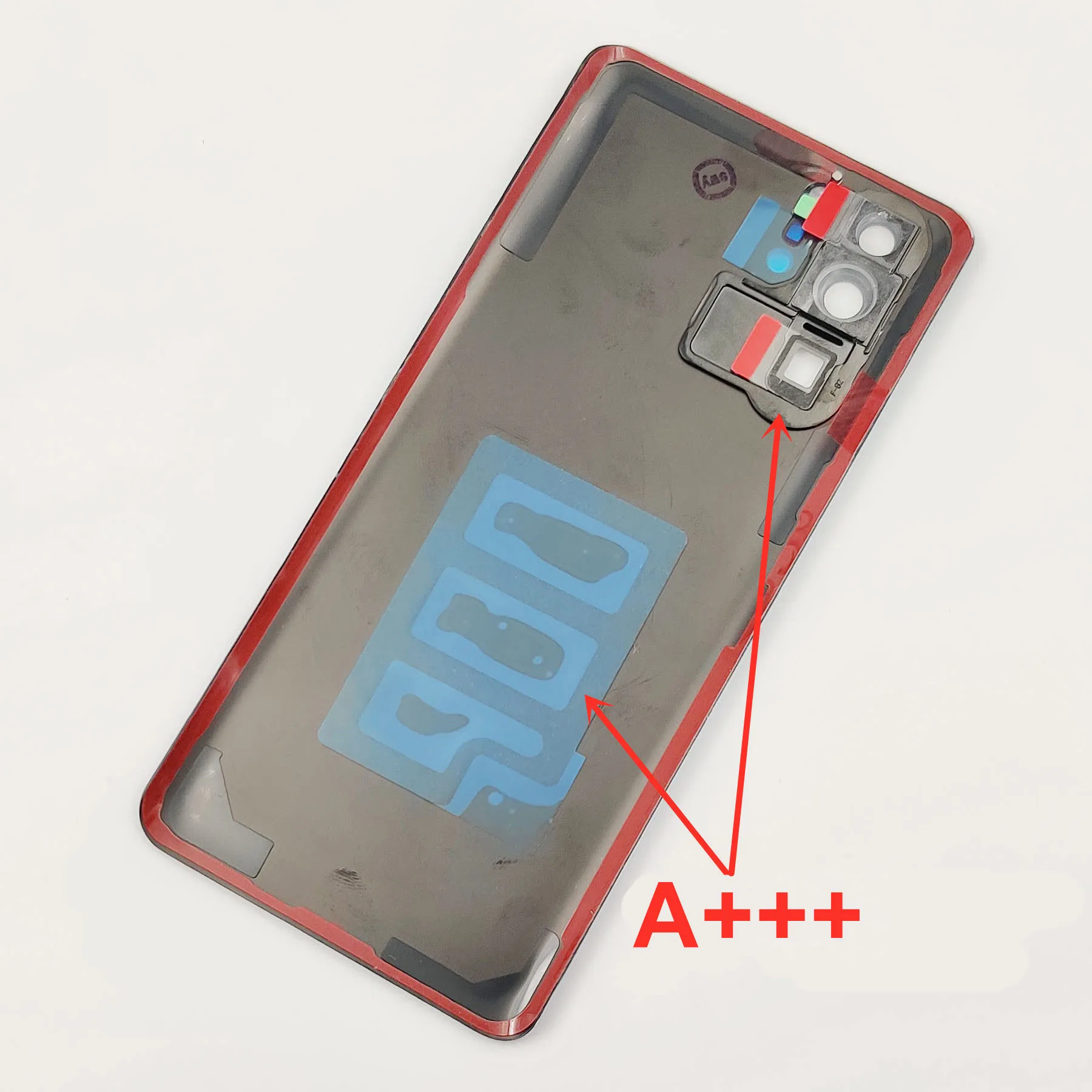 Back Lid Door For Huawei P30 Pro Hard Glass Battery Cover Rear Housing Panel Case With Camera Frame Lens Adhesive