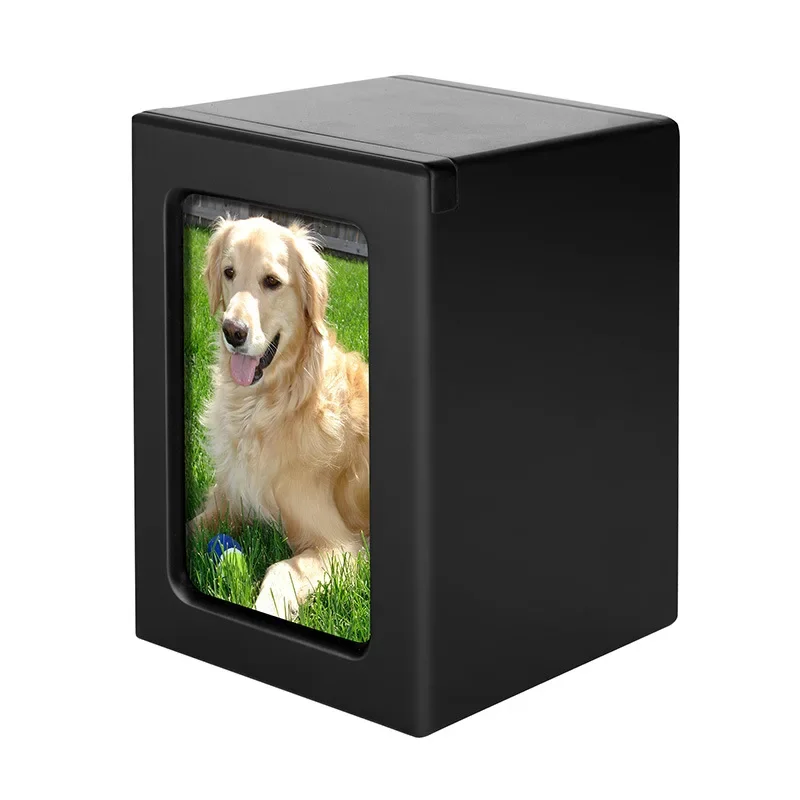 

Wooden Photo Frame Pet Memorial Urn Wooden Funeral Cat Dog Memorial Urn Cremation Urns for Human Ashes