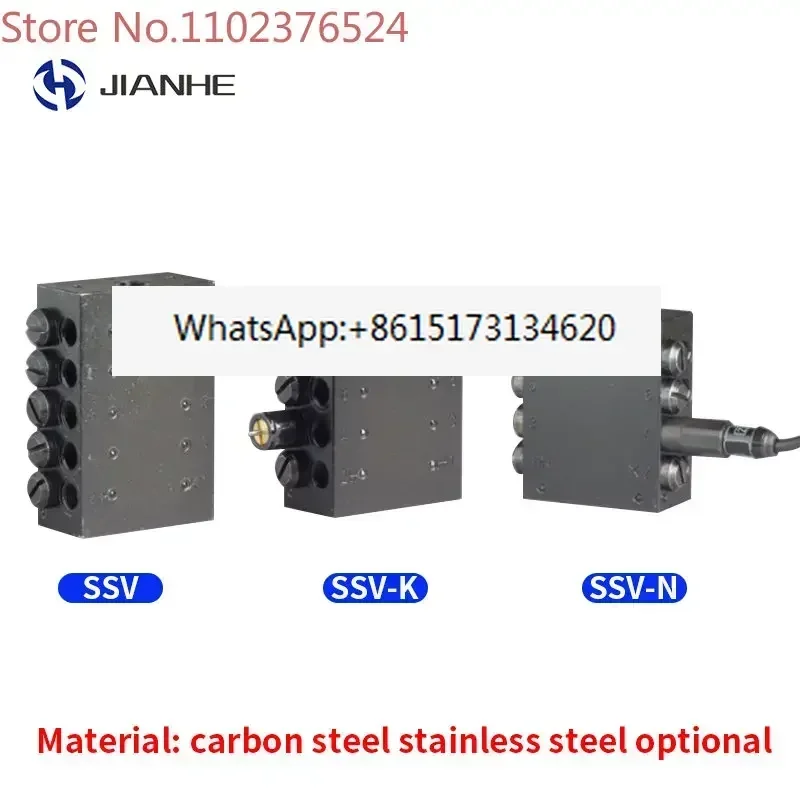 

Lubrication system grease pump accessories JPQA type progressive grease divider valve