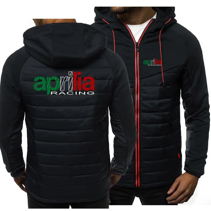 Spring and autumn Hoodie men's APRILIA logo car animation fun printing high quality cotton men's Jacket Hoodie hip hop casual