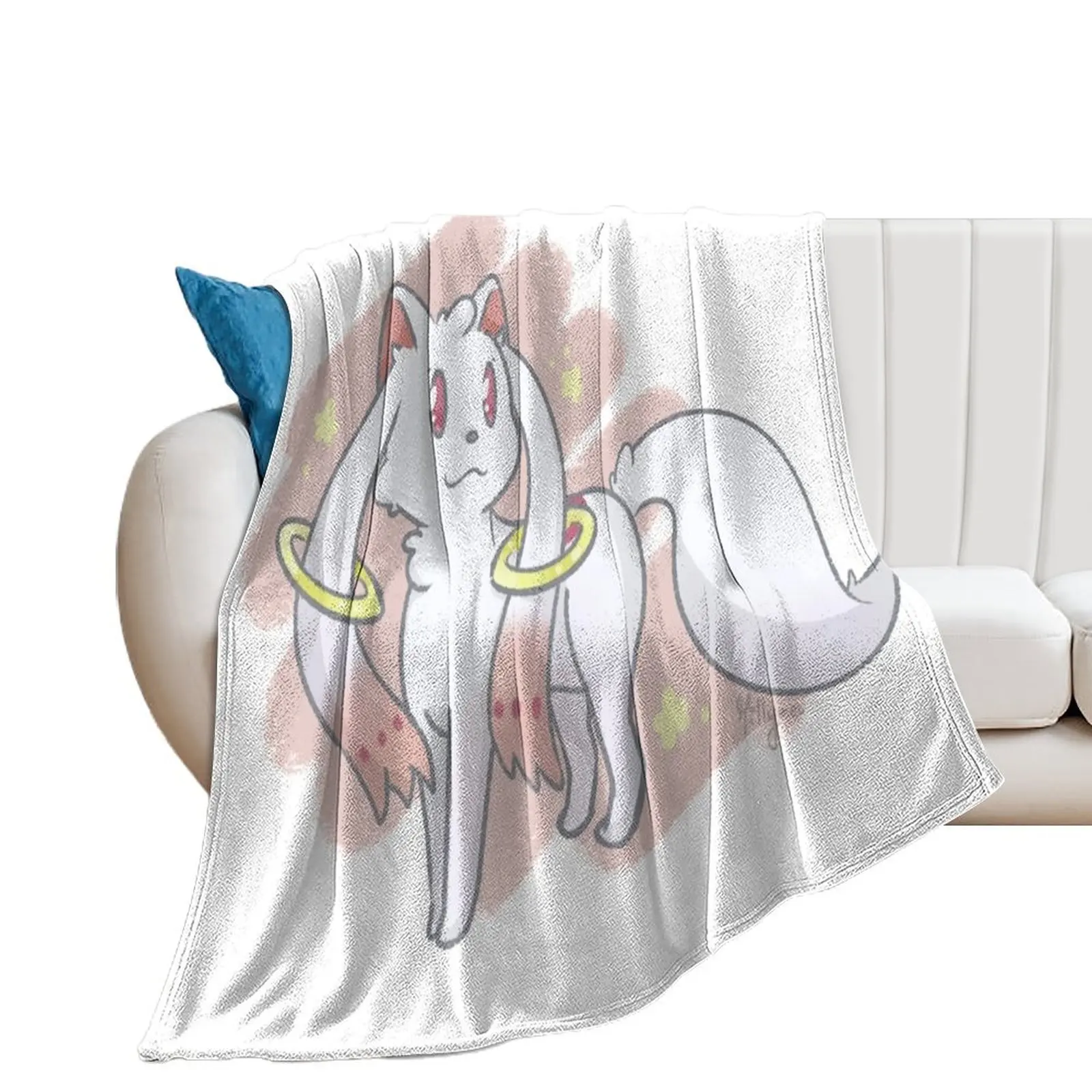 

Kyubey - Madoka Magica Throw Blanket Baby Luxury Thicken Blankets