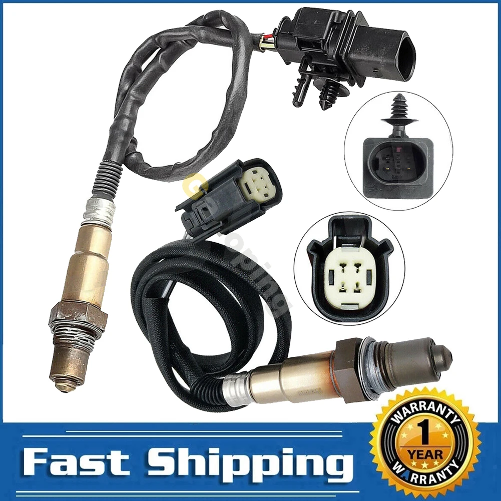 

2X Oxygen Sensor for 2012-2014 Ford Focus 2.0L 2013-2015 Fusion 1.6L 2015 Lincoln MKC 2.3L 5 Wires Upstream & 4 Wire Downstream