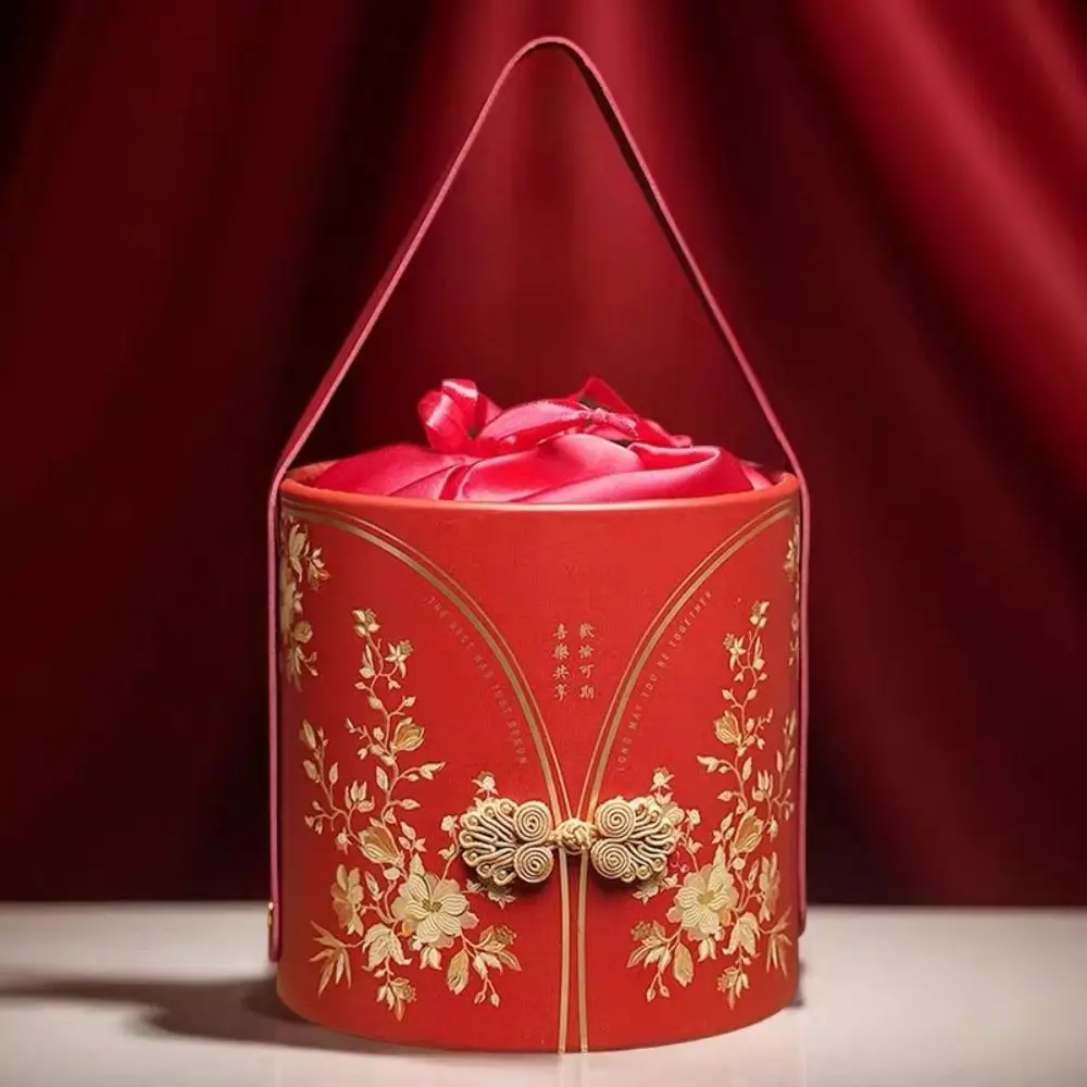 Frog Botton Flower Bucket Bag Large Capacity Festive Sugar Bag Ins Wedding Candy Bag Storage Bag Korean Style view 2