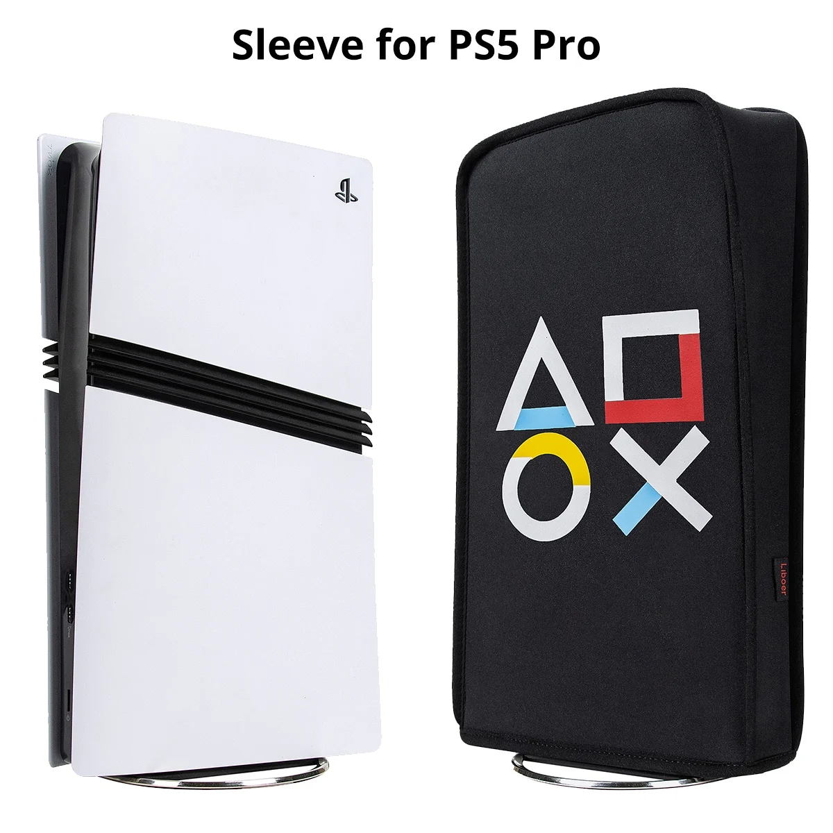 PS5 Pro Dust Sleeve for Digital Edition Black Dust Cover Soft Durable Material Protector for PS5 Pro Console