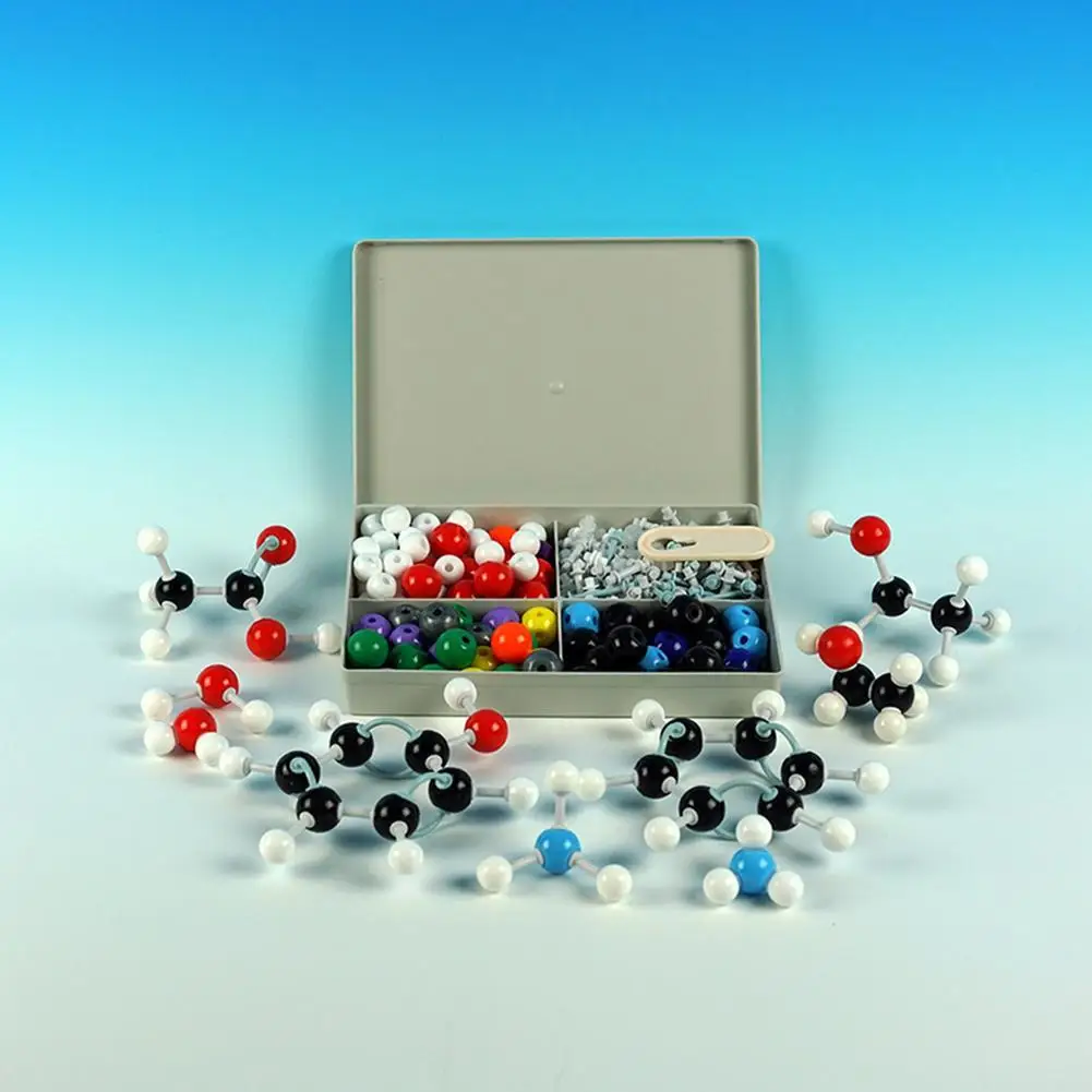 Kit de modelo Molecular de 240 Uds., modelo Orbital de electrones moleculares de química orgánica, herramienta de ayuda química para lección de química