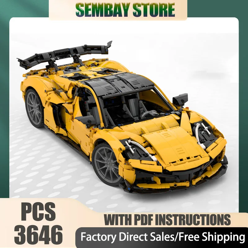 

Champion Speed Cars Moc Building Bricks Modular Super Sports Car Model Technology Blocks Christmas DIY Toy Construction Gifts