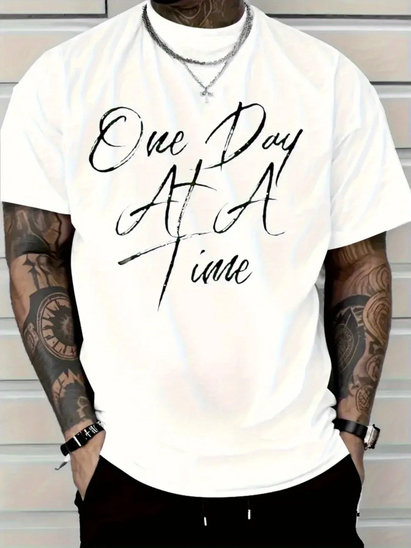 180G - Made of 100% |   Casual Printed Design for Everyday Wear, Men'S Short-Sleeve T-Shirt with a Relaxed Fit, Adaptable T-Shirt - Moisture-Wicking And Low Maintenance - Machine Washable - Dispatched from a Local Warehouse