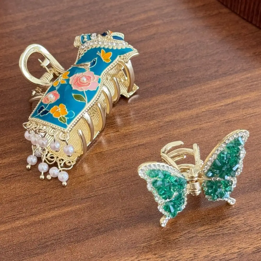 

Кисточки в китайском стиле, коготь для волос, жемчужный держатель для хвоста, дизайн Cheongsam, заколка для волос, заколка для волос, металлический зажим в виде акулы, уличная одежда