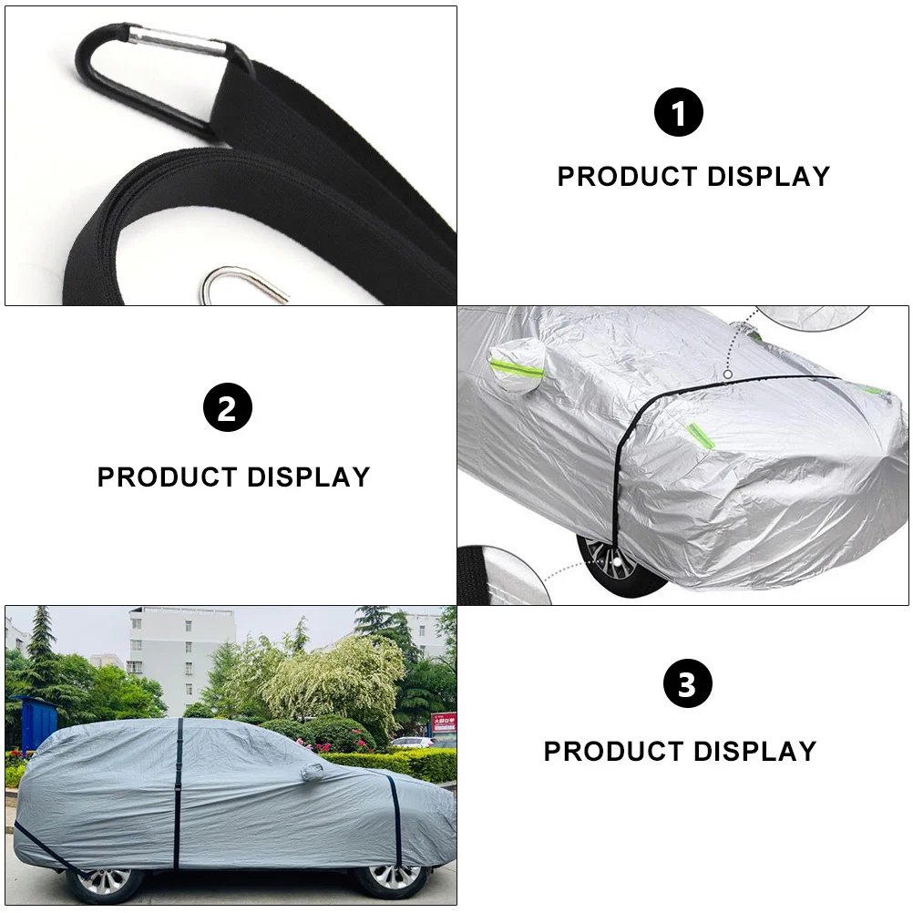 

2Pcs Windproof Belt Car Cover Straps Practical Elastic Fixing Rope Protective Wind Protector Strap Car Cover Straps