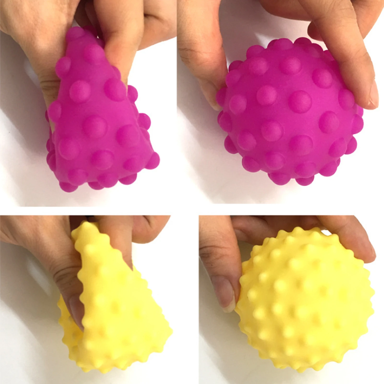 So hand grasping ball tactile perception soft ball BB ball baby toy 6 sets