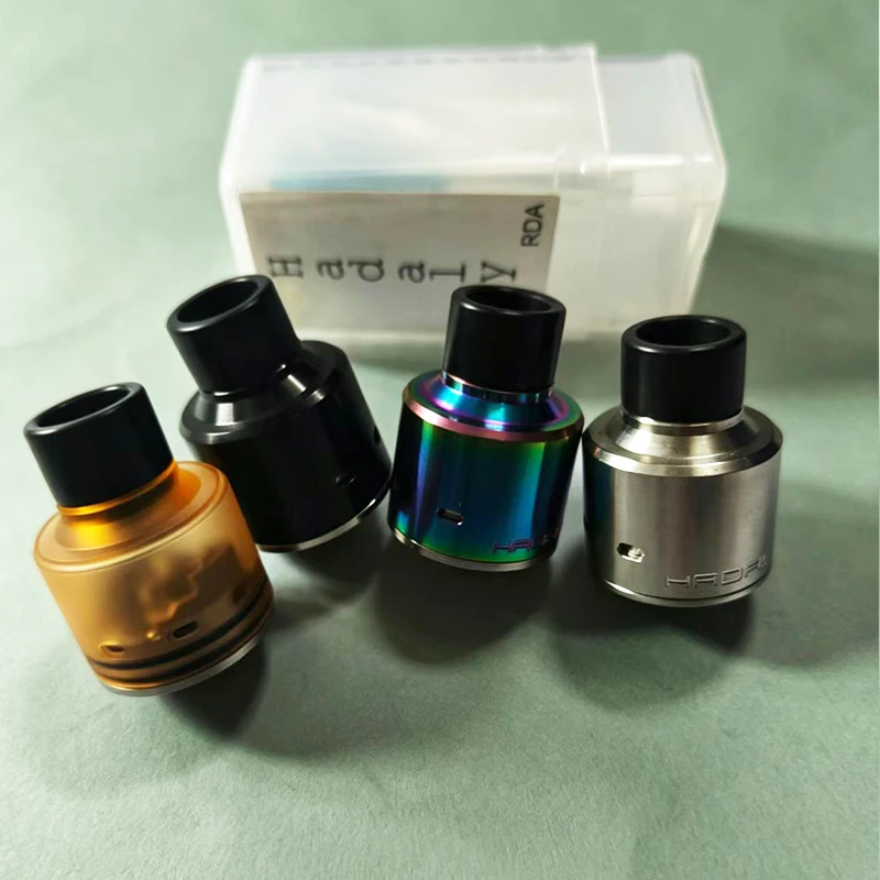 LOGO YOK Hadaly RDA 22mm Yeniden Yapılabilir Damlama Tipi Paslanmaz Çelik, Squonk Modları için Alt Besleme Pimli Donanım dekoratif parçaları