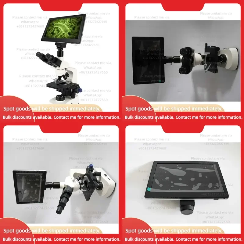 High Quality Laboratory Biological Microscope Student with Lcd Screen butterfly Eyepiece
