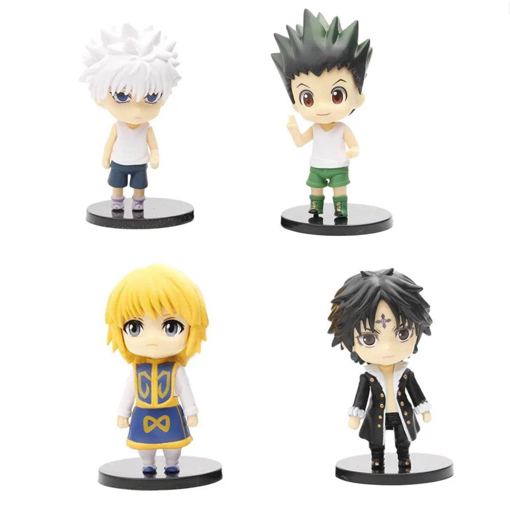 1 Pcs Anime Hunter×Hunter Action Figures Killua Zoldyck Irumi Kurapika Hisoka Chrollo Lucilfer PVC Model Collection Kid Gift Toy