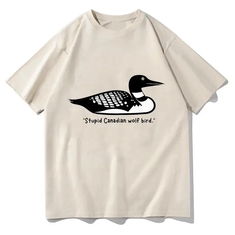 Funny Meme Aesthetic Clothes Heated Rivalry T-Shirt Stupid Canadian Wolf Bird T-Shirts Fashion Short Sleeve Graphic Shirt Unisex