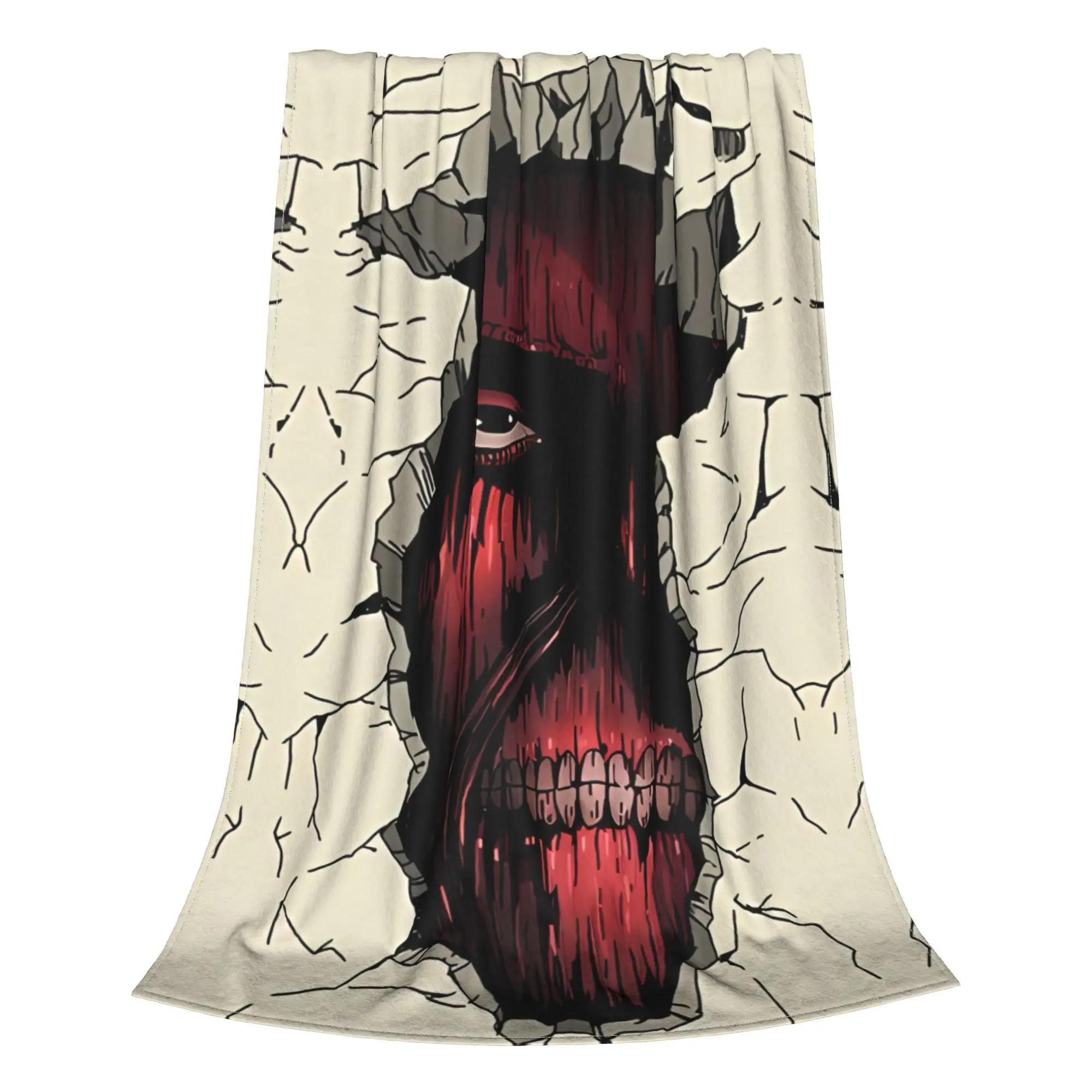 1PC TITAN COLOSSAL WALL aAttack on Titan Home Room Decorations Winter Blankets For Adults Bedding Home Interior Sofa Knee