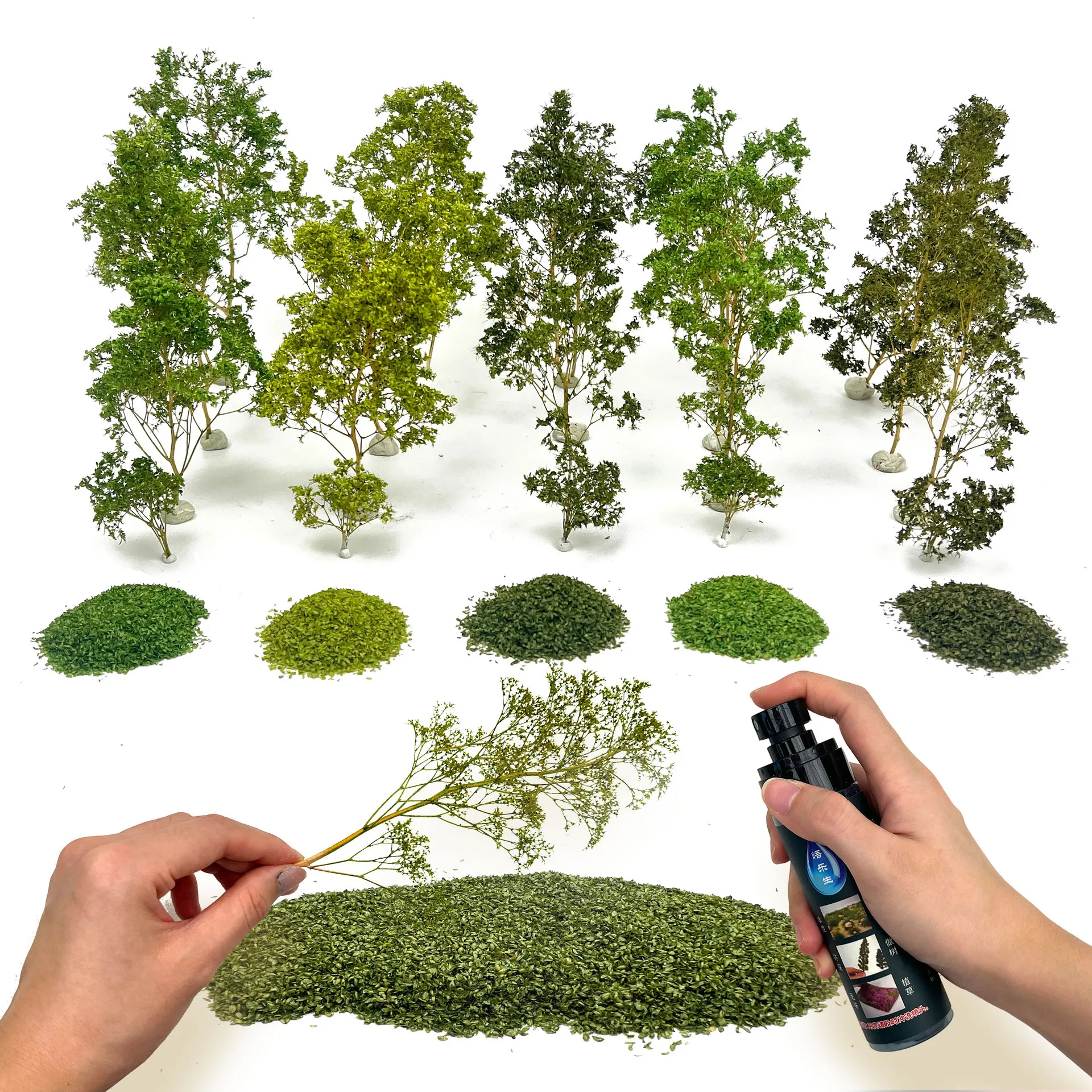 Diorama Tree Making Kit DIY Materials for Artificial Trees, Sand Table Model & Railway Diorama Supplies