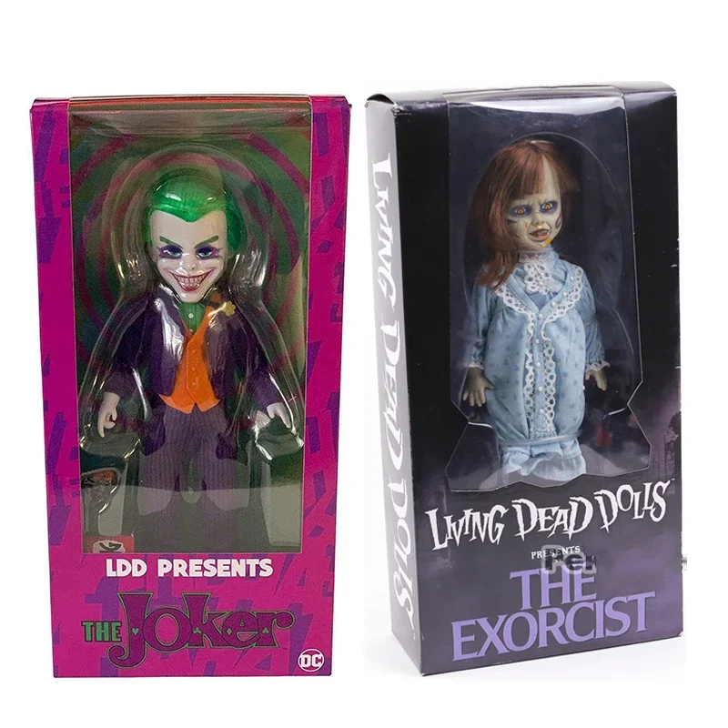 Mezco Living Dead Dolls Toy DC Ldd Presents The Joker Doll Movie Figurine Horror Presents The Exorcist Doll Action Figures PVC