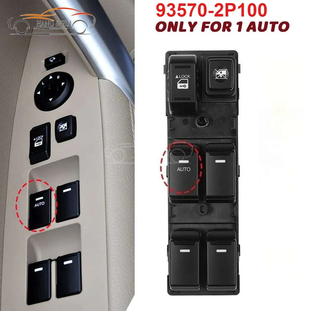 For Kia Sorento II XM 2009 2010 2011-2014 Front Left Drive Electric Power Window Control Glass Switch 93570-2P200 93573-2P300